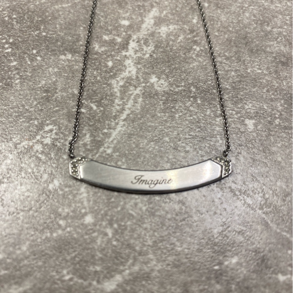 “Imagine” Sterling Silver Necklace